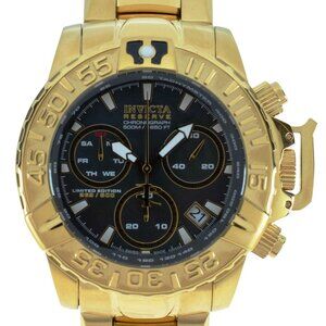 Men's 47mm Invicta Subaqua Noma II 500M LE MOP Dial Gold Tone Watch! Ref: 17501!